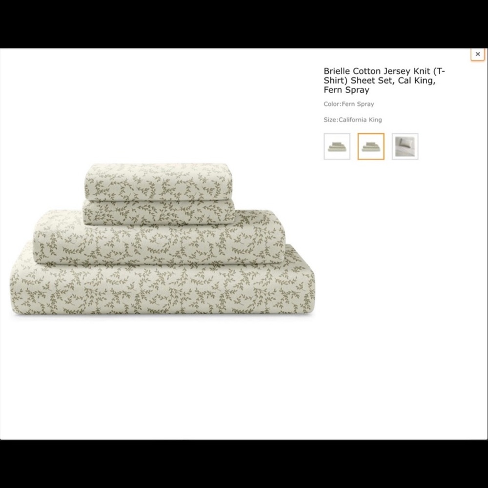 CaliKing Jersey Sheets (Brand New)